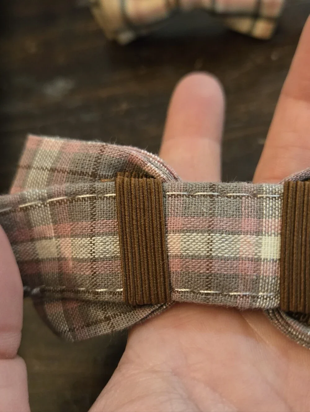 Plaid Bowtie Collar for Dogs - Size Large, Different Colors Available